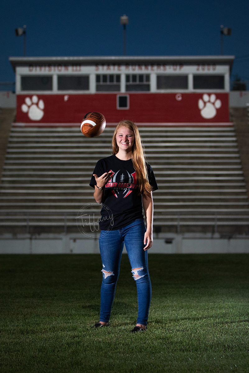 Cincinnati Ohio Photographer Photography Portraits Pictures Senior Athlete Football
